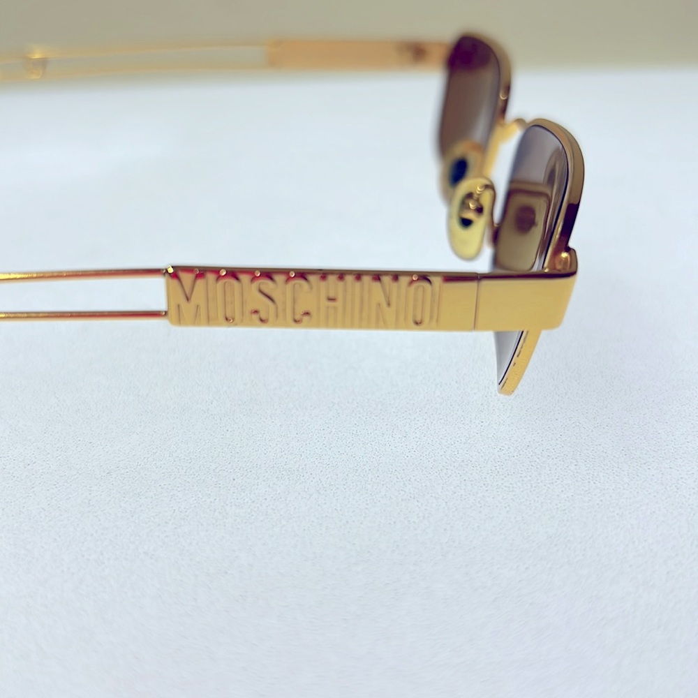 Moschino sunglasses, vintage gold 1990 limited edition. - Picture 3 of 6